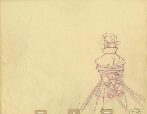 Sleeping Beauty Prince Phillip Bound Production Drawing - ID: sep22057 Walt Disney