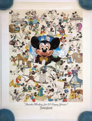 Thanks Mickey for 60 Happy Years! Charles Boyer Signed Limited Print - ID: sepboyer21060 Disneyana