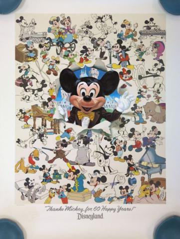Thanks Mickey for 60 Happy Years! Charles Boyer Signed Limited Print - ID: sepboyer21062 Disneyana