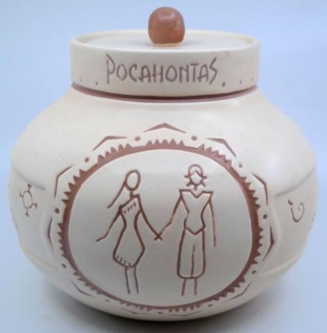 Pocahontas Faux Artifact Cookie Jar by Treasure Craft - ID: sepdisneyana21045 Disneyana
