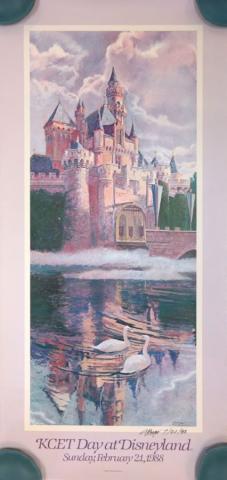1988 Disneyland KCET Day Event Poster by Charles Boyer - ID: sepdisneyana21062 Disneyana