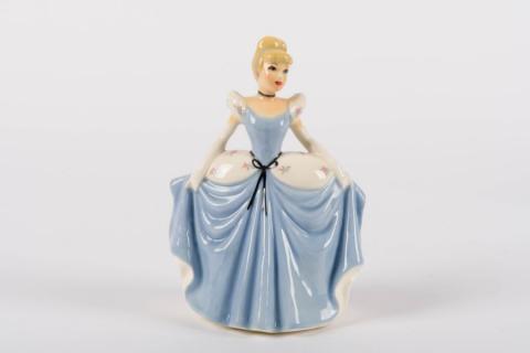 Cinderella Signed Ceramic Planter by Shaw Pottery - ID: shaw00051cblue Disneyana