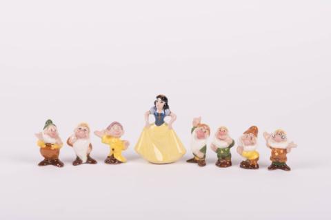 1950s Snow White and the Seven Dwarfs Set by Shaw Pottery - ID