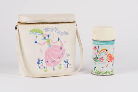 1964 Mary Poppins Vinyl Lunchbag and Thermos - ID: unk00026mary Disneyana