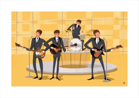 I Want to Hold Your Hand Beatles Limited Edition by Alan Bodner - ID: AB0014P Alan Bodner
