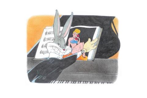 Rhapsody Rabbit Bugs Bunny Limited Edition by Bob Singer - ID: BS0018P Bob Singer