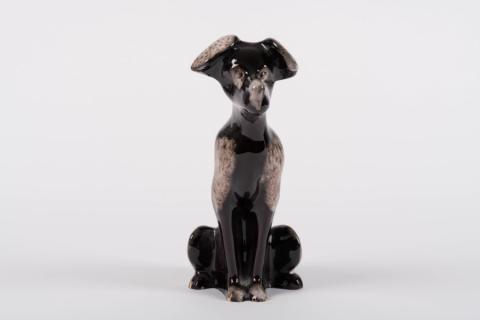 Walt Disney's "Savage Sam" Ceramic Dog Figurine by Canadiana Pottery of Ingleside (c.1970s) - ID: Canada00001dal Disneyana