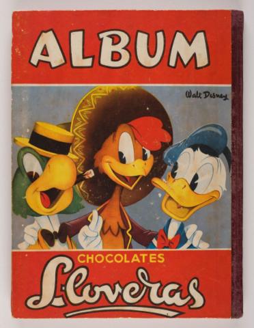 Spanish Disney Three Caballeros Stamp Album (c.1940s) - ID: apr23233 Disneyana