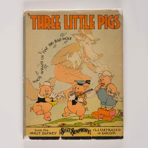 Disney Three Little Pigs Storybook (1933) - ID: apr23312 Disneyana