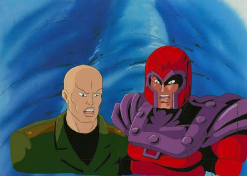 X-Men Whatever It Takes Magneto & Professor X Production Cel  - ID: apr23357 Marvel