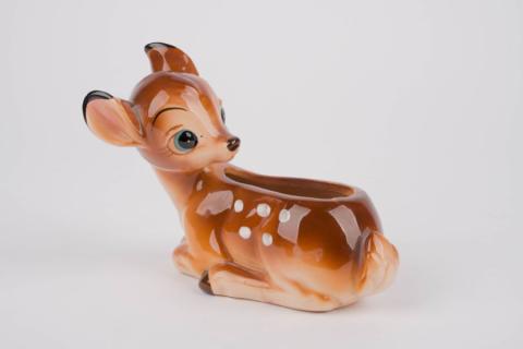 Vintage Bambi Ceramic Planter by Enesco - ID: aprenesco22022 Disneyana