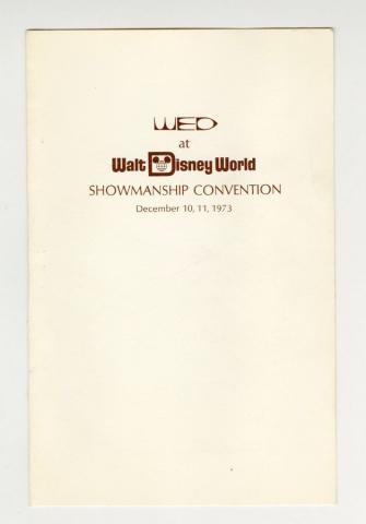 1973 WED at Walt Disney World Showmanship Convention Program - ID: dec22060 Disneyana
