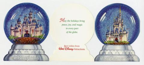 Walt Disney Attractions Christmas Card (1997) - ID: dec22105 Walt Disney