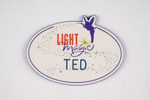 Disneyland Light Magic Cast Member Ted Name Tag (1997) - ID: dec22121 Disneyana
