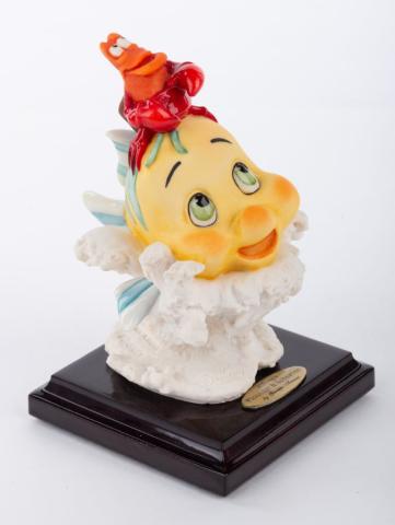 The Little Mermaid Flounder and Sebastian Statuette by Armani - ID: dec22492 Disneyana