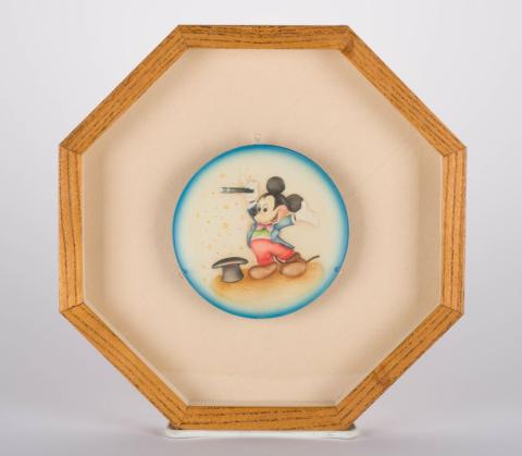 Magician Mickey Four Star Collection Wooden Plate by ANRI - ID: dec22505 Disneyana