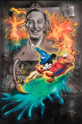Remember...It All Started With a Mouse Limited Deluxe Edition Giclee on Canvas - ID: dec22513 Disneyana