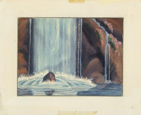 Fantasia Waterfall Crashing Pastoral Symphony Concept Painting - ID: decfantasia20153 Walt Disney