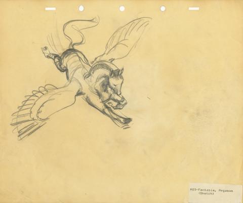 Fantasia Flying Pegasus Character Concept Drawing - ID: decfantasia20167 Walt Disney