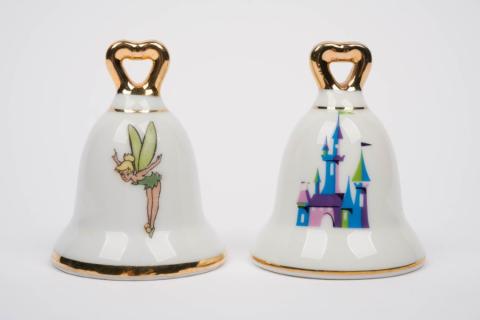 1950s Disneyland Tinker Bell and Castle Salt and Pepper Shakers - ID: feb23069 Disneyana