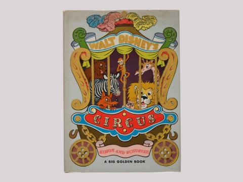 Walt Disney's Circus Hardcover Felt Book (1944)  - ID: feb23240 Disneyana