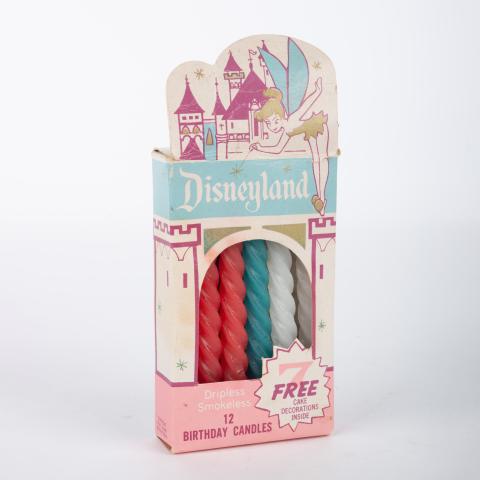 1960s Set of (12) Disneyland Birthday Candles  - ID: feb23560 Disneyana