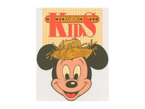 1986 Polynesian Resort Mickey Mouse Kids Menu - ID: jan23222 Disneyana