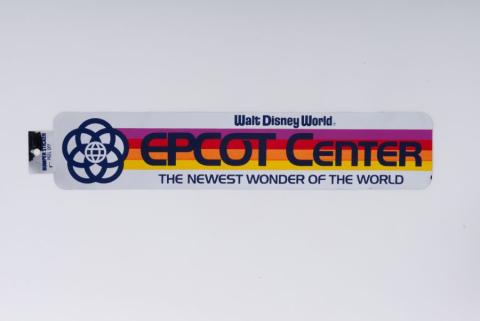 1980s Walt Disney World Epcot Center Bumper Sticker - ID: jan23247 Disneyana