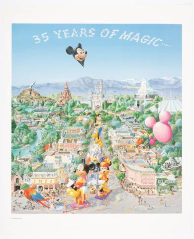 35 Years of Magic Disneyland Parade Charles Boyer Poster - ID: janboyer22184 Disneyana