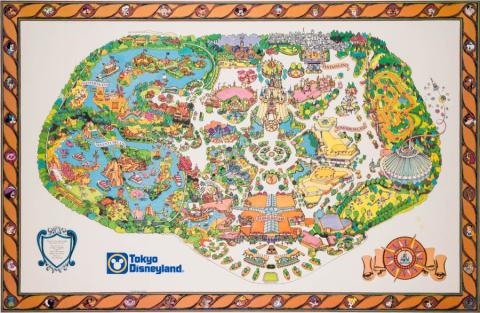 Tokyo Disneyland Grand Opening Map (1983) - ID: jul22540 Disneyana