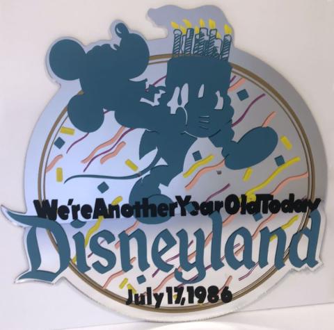 Disneyland 31st Birthday Park Used Lamppost Sign - ID: juldisneyana21099 Disneyana