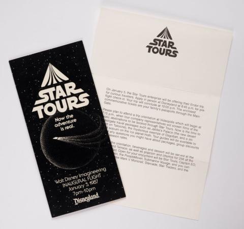 1987 Star Tours Inaugural Flight Announcement - ID: jun22130 Disneyana
