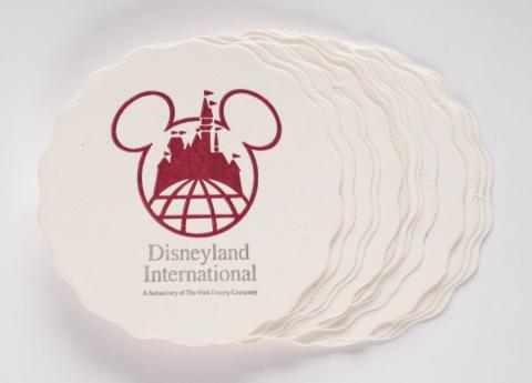 Disneyland International Paper Drink Coasters - ID: jun22175 Disneyana
