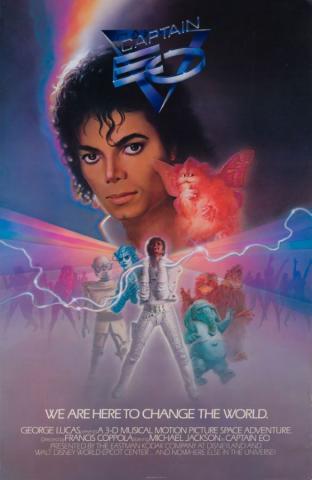 Captain EO Poster Attraction Opening Promotional Poster - ID: jun22263 Disneyana