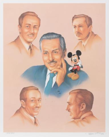 2001 Disneyana Convention Walt Disney "Memories of Walt" Limited Edition Print by Don Williams - ID: mar23084 Disneyana