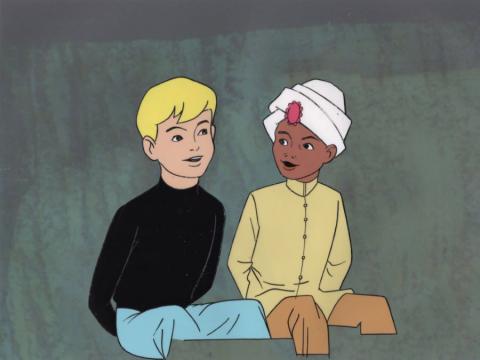 Jonny Quest Riddle of the Gold Jonny & Hadji Production Cel - ID: mar23099 Hanna Barbera