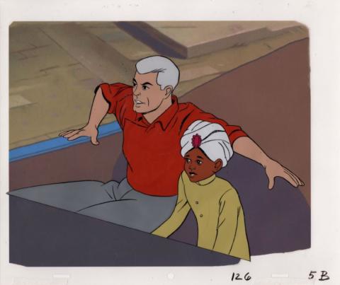 Jonny Quest Riddle of the Gold Race & Hadji Production Cel - ID: mar23110 Hanna Barbera