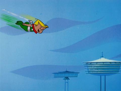 The Jetsons Elroy Flying Production Cel - ID: mar23126 Hanna Barbera