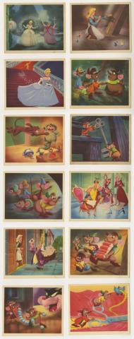 Collection of (12) Cinderella Promotional Cards from Colgate Palmolive (c.1950s) - ID: mar23137 Disneyana