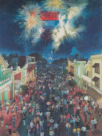 Olympic NIght 1984 Signed Limited Edition Print by Charles Boyer - ID: marboyer21027 Disneyana