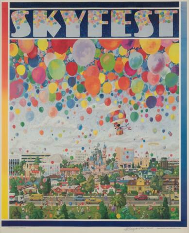 Skyfest Celebration Commemorative Disneyland Limited Edition Print by Charles Boyer - ID: marboyer21033 Disneyana