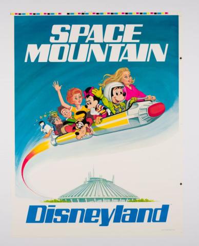 Space Mountain Freaky Friday Poster Test Print - ID: mardisneyland22226 Disneyana