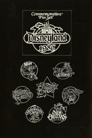 Disneyland 1986 Pin Set Art Proof Photograph - ID: may22289 Disneyana