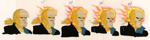 Ghost Rider Production Cel Transformation Sequence - ID: may22309 Marvel