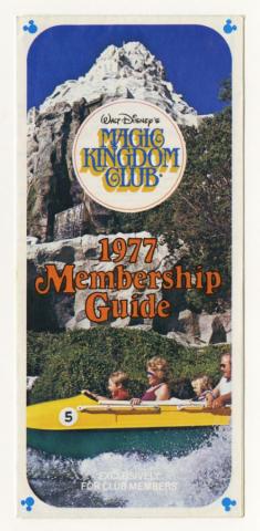 1977 Magic Kingdom Club Membership Guide - ID: may22551 Disneyana
