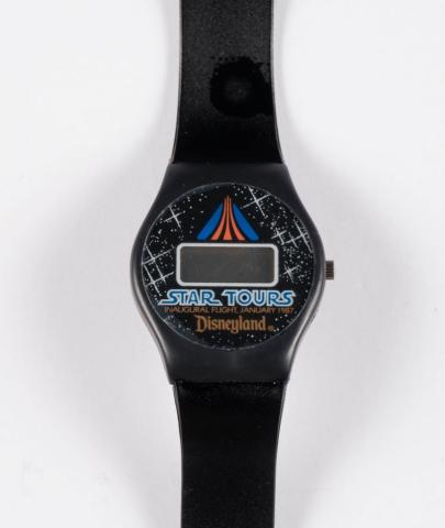 Star Tours Disneyland Inaugural Flight Commemorative Wristwatch - ID: may22555 Disneyana