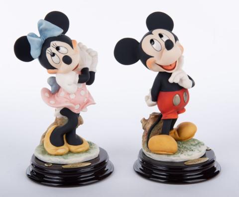 Mickey and Minnie Mouse Limited Edition Statuettes by Giuseppe Armani - ID: nov22197 Disneyana