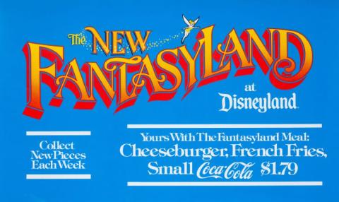 The New Fantasyland Promotional Sign - ID: oct22167 Disneyana