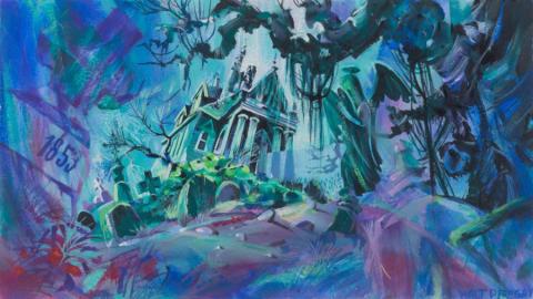 WB Tiny Toons Return to the Acme Acres Zone: Boo Ha Ha Background Concept by Walt Peregoy - ID: oct23007 Warner Bros.