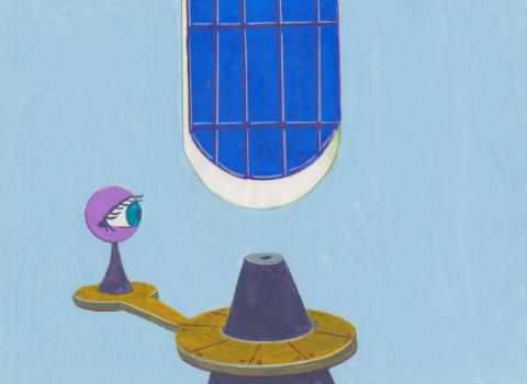 Tiny Toon Adventures Duck Dodgers Jr. Background Concept by Maurice Noble - ID: oct23034 Warner Bros.